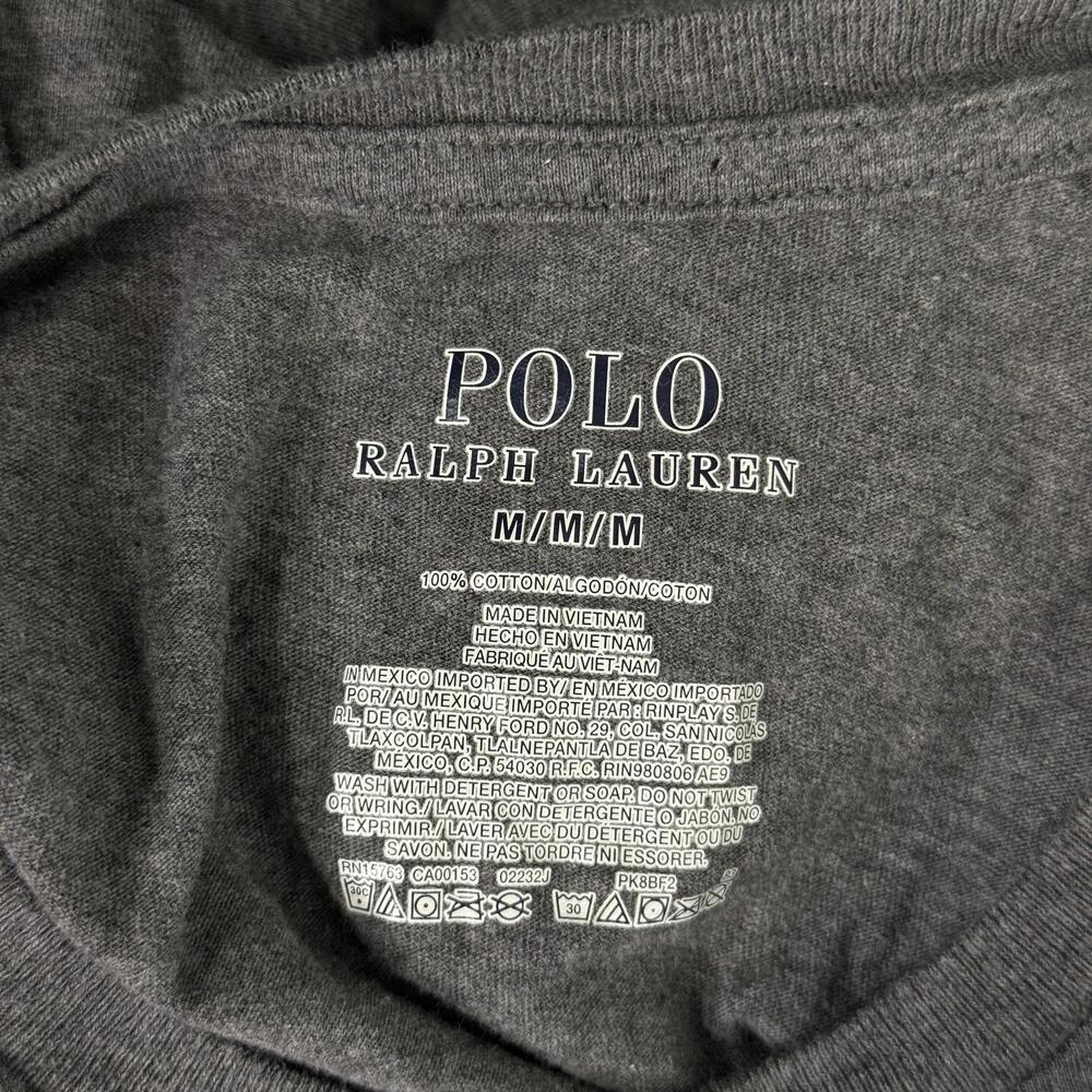 Polo Ralph Lauren Shirt Mens Medium Polo Bear Holiday Christmas Winter Graphic - Picture 3 of 8